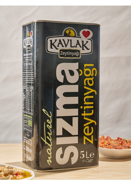 Kavlak Naturel Sızma Soğuk Sıkım Zeytinyağı 5 Lt