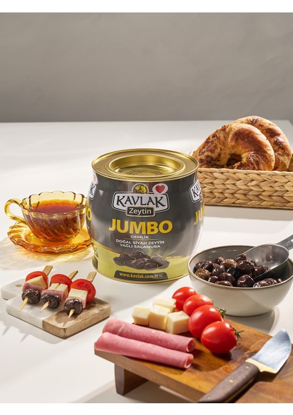 Kavlak Jumbo Gemlik Siyah Zeytin 2 kg ( Brüt )