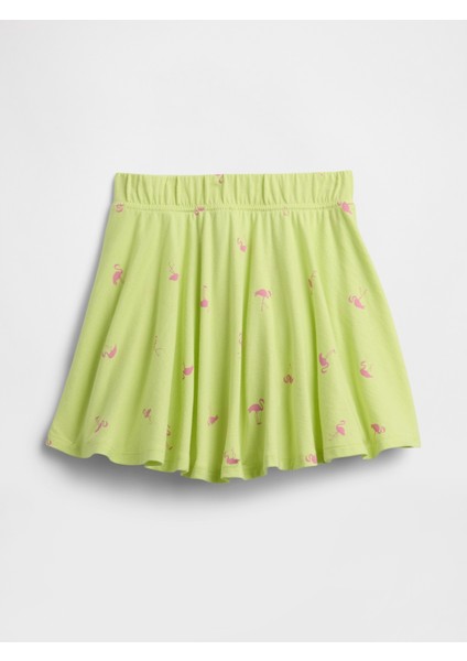 Kız Bebek Açık Yeşil Örme Etek