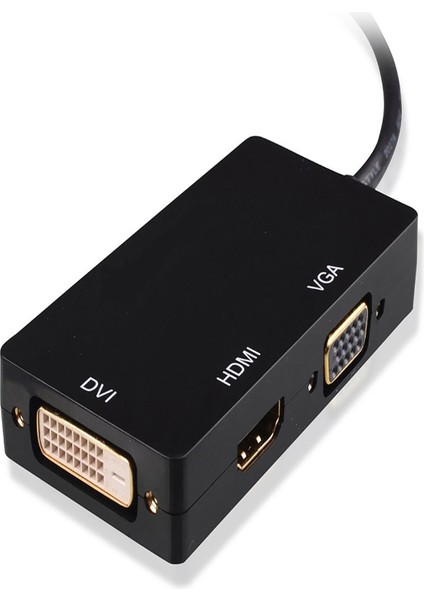 Displayport Dp - Hdmı/dvı/vga Erkek - Dişi 3'ü 1 Arada Adaptör Dönüştürücü fiyatları