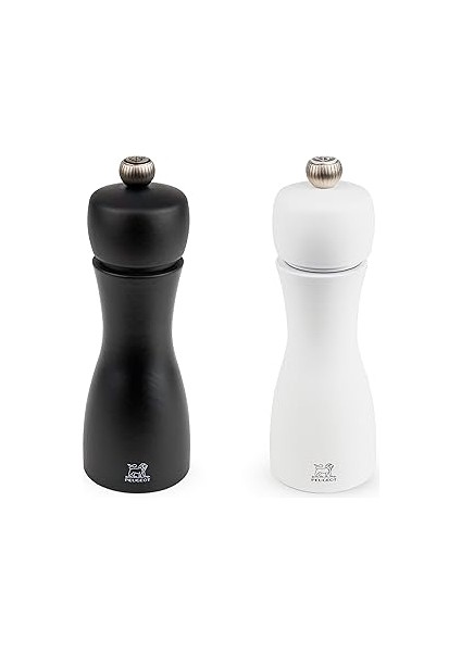 Peugeot - Karabiber Değirmeni + Tuz Değirmeni Tahiti 15 cm Duo + Karabiber + Kristal Tuz - Klasik Ö