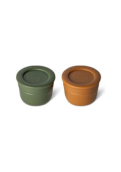 Citron Mini Sos Kapları 2'li Set - Caramel/green 1286876