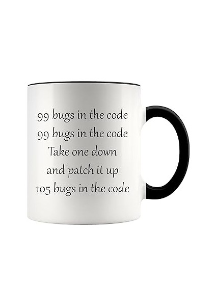 Print Dore Software Engineer Gift For Programmer, 99 Bugs In The Code, Coffee Mug, Programmer Mug I