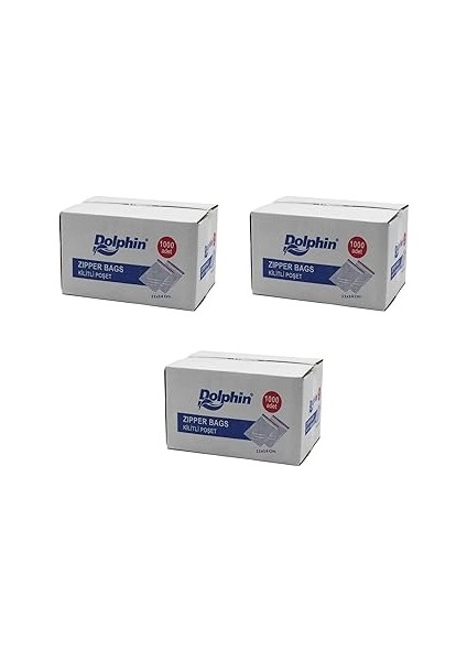 Kilitli Şeffaf Buzdolabı Kilitli Saklama Poşeti Torba - 11X14 Cm. - 1000 Adetlik 3 Kutu
