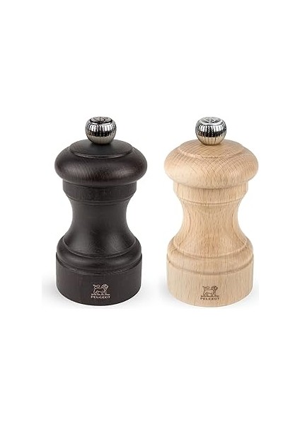 Peugeot 2/22594 Bistro Karabiber/tuz Değirmeni Ahşap, Doğal, 5 x 5 x 10 cm