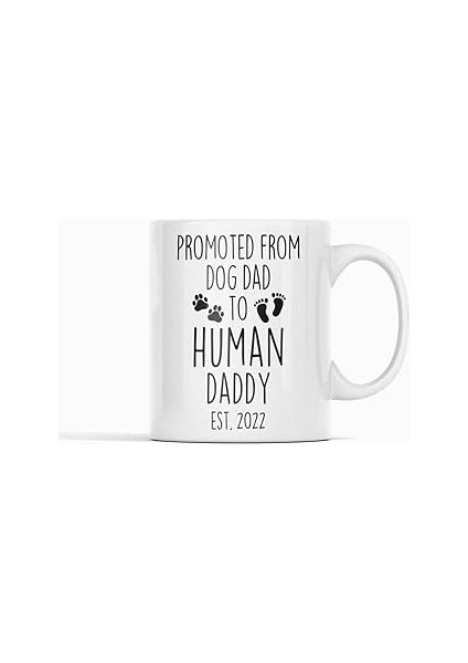 Print Dore New Dad Gift Est 2023 Mug Expecting First Time Baby Pregnancy Announcement First Father'