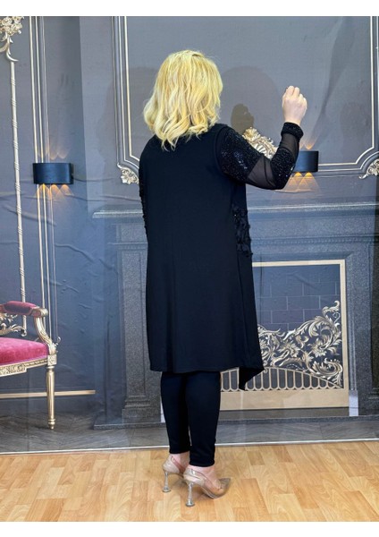 Yelek,pamuk Ipliği,işlemeli,diz Altı,günlük,kolsuz,siyah,yüksek Kaliteli,yazlik modelleri