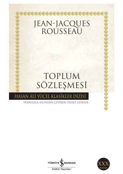 Toplum Sözleşmesi - Hasan Ali Yücel Klasikleri