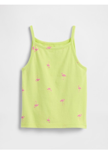 Kız Bebek Sarı Askılı Fitilli Atlet