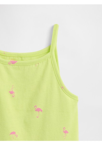 Kız Bebek Sarı Askılı Fitilli Atlet fiyatları