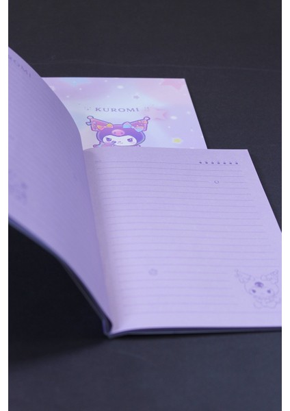 Sanrio Lisanslı A6 Ciltli Not Defteri (32 Yaprak*2 Adet) - Kuromi fiyatları