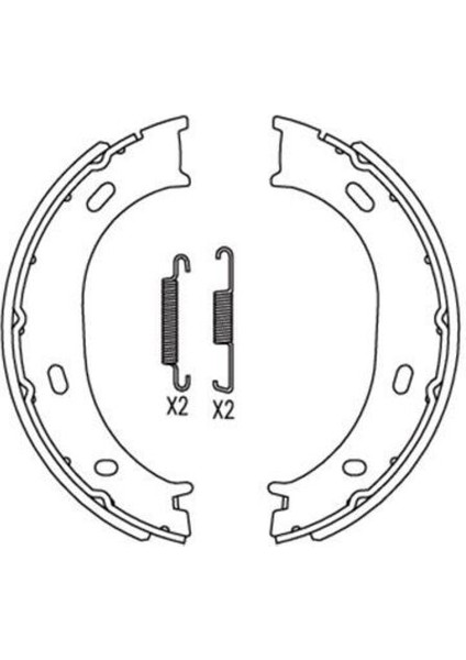 54248 Kampana El Fren BALATASI-160×40 Vw Lt 97-07 Sprınter 95>05