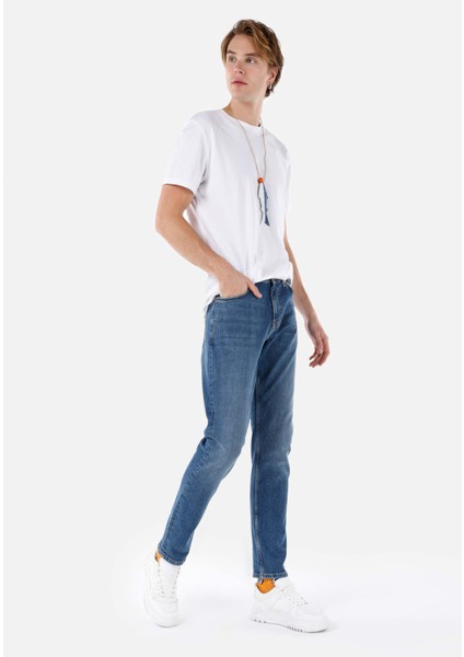 Regular Fit Erkek Indigo Jean Pantolon modelleri
