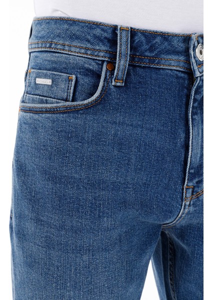 Regular Fit Erkek Indigo Jean Pantolon indirimleri