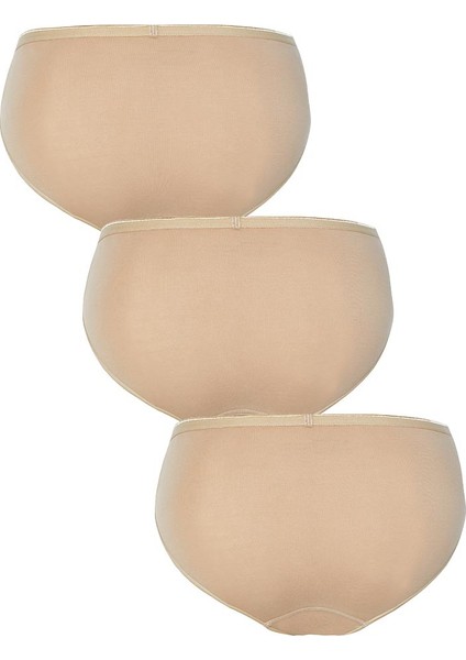 Kadın Slip Külot 3'lü Paket Essential 1575 - Ten
