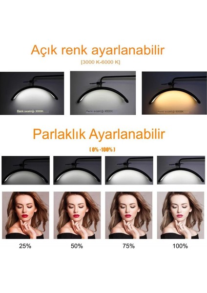 HD-M8X 70CM Güzellik Bakım Işığı - Siyah indirimleri