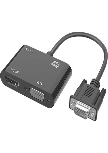 VGA HDMI Dönüştürücü Adaptörü VGA Kaynak Çıkışı Tv Dizüstü Bilgisayar Masaüstü Monitör Için