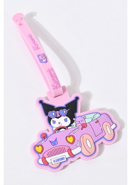 Sanrio Lisanslı Bagaj Etiketi - Kuromi