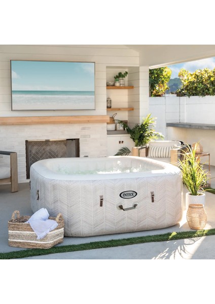 28446NP 4 Kişilik Chevron Deluxe Kare Spa Seti 1.75MX1.75MX71CM modelleri