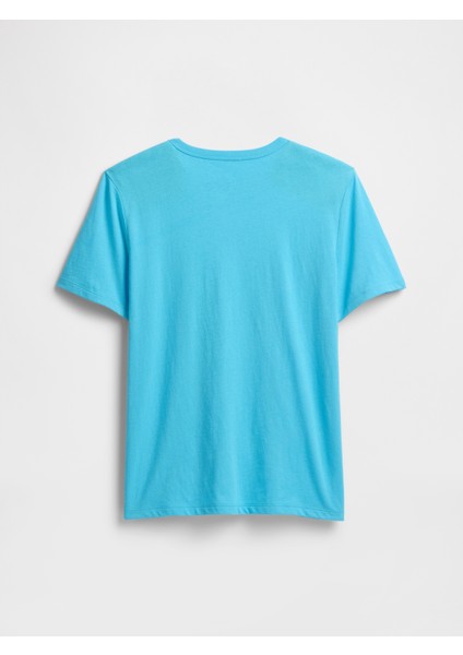 Erkek Çocuk Açık Mavi Grafik Baskılı T-Shirt modelleri