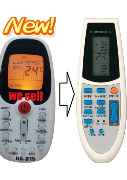 R06-BGE Klima Kumandası – Eşdeğer