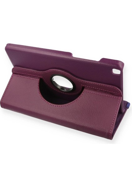 Samsung Galaxy T290 Tab A 8 Kılıf 360 Tablet Deri Kılıf - Mürdüm