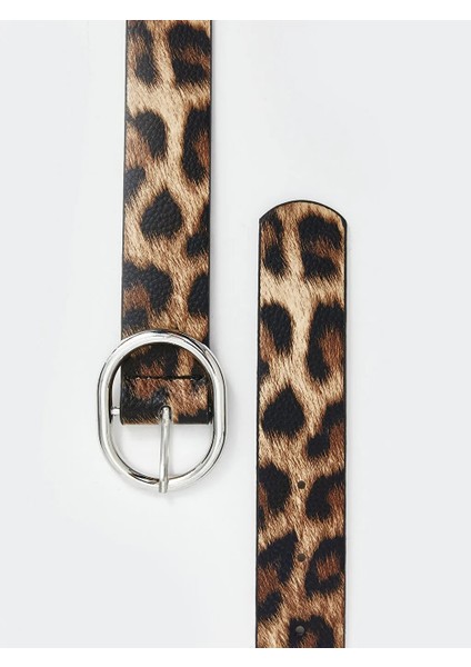 Lcw Accessorıes Kahverengi Leopar Desenli Kadın Kemer modelleri