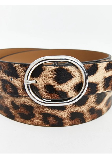 Lcw Accessorıes Kahverengi Leopar Desenli Kadın Kemer fırsatları