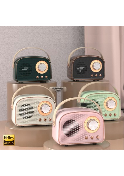 Fioplus Fp-Dw21 Lüks Retro Bluetooth Hoparlör