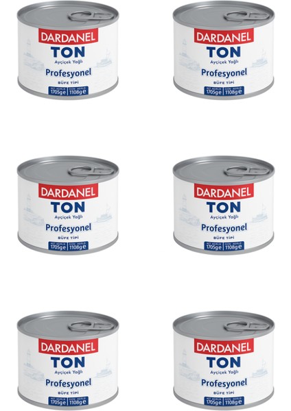 Ton Balığı Ayçiçek Yağlı Büfe Tipi 1705 gr x 6 Adet (Koli)