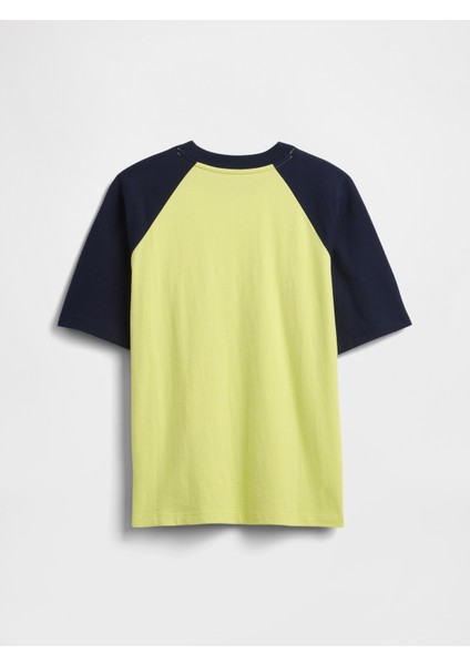 Erkek Çocuk Sarı Relaxed Gap Logo T-Shirt fiyatları