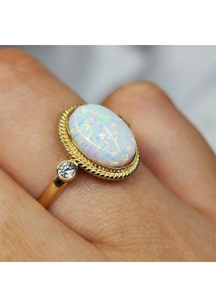 Gümüş Yüzük - Vintage Opal Taşlı 925 Ayar Gümüş Yüzük-Otantik Opal Taşlı Gümüş Yüzük-Hediye 925 Ayar Gümüş Yüzük fiyatları