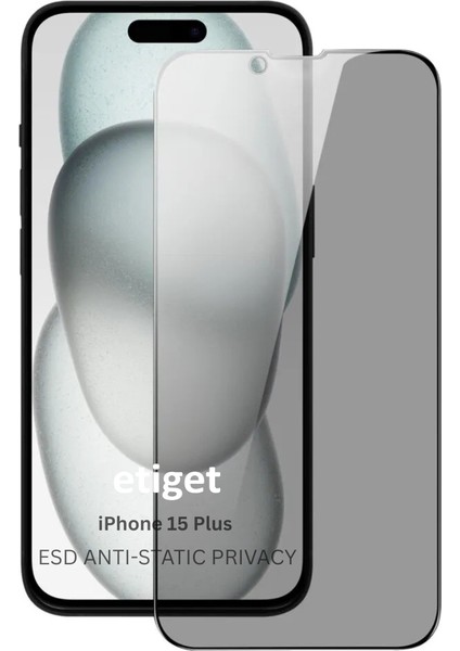 Apple iPhone 15 Plus ”ESD ANTI-STATIC” Cam Ekran Koruyucu 6D GLASS