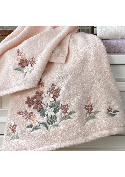 Mayra - %70 Bambu / %30 Pamuk Nakışlı El Havlusu - 6'lı Set 50X90