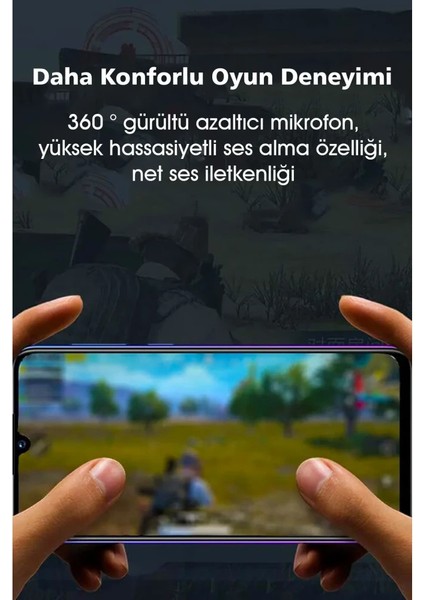 Fioplus Kulakiçi Bluetooth Gaming Kulaklık Kablosuz Oyuncu Kulaklık X15