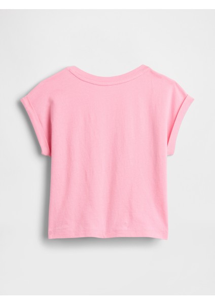 Kız Bebek Açık Pembe Baby & Toddler Kravat Düğümü Logo T-Shirt modelleri
