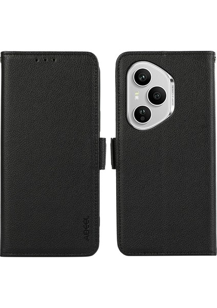 Honor 400 Pro 5g Litchi Doku Deri Rfıd Engelleme Telefon Kılıfı (Yurt Dışından)