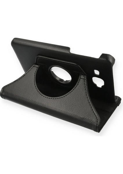 Samsung Galaxy T280 Tab A 7 Kılıf 360 Tablet Deri Kılıf - Siyah