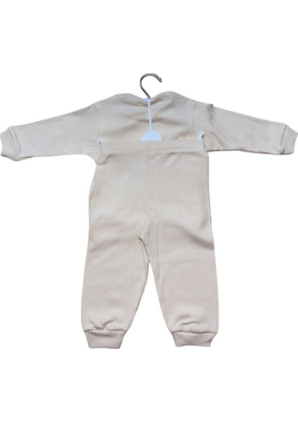 Erkek Bebek 2'li Takım - Ayıcık Baskılı Sweatshirt ve Pantolon Seti modelleri