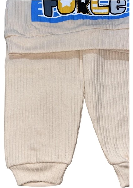 Erkek Bebek 2'li Takım - Ayıcık Baskılı Sweatshirt ve Pantolon Seti indirimleri