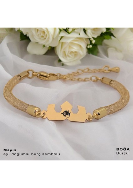 Tuba İsmine Özel 14 Ayar Altın Plakalı Hasır Kordonlu Taç Motifli Hediye Bileklik-461İsim fiyatları