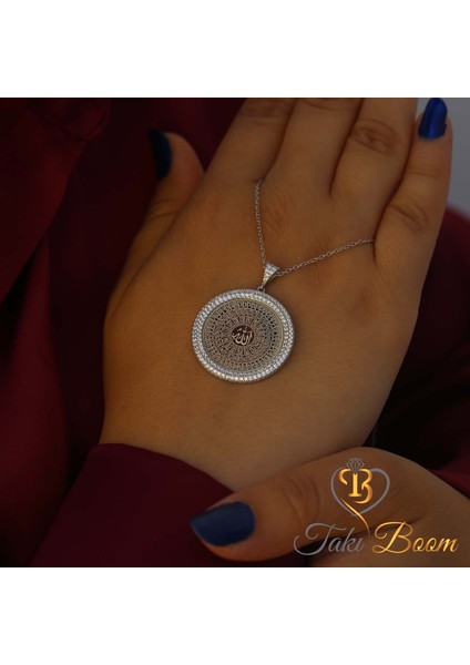 Dualı Kolye Allahın 99 İsmi Esmaül Hüsna Dualı Gümüş Kolye modelleri