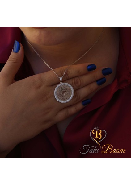 Dualı Kolye Allahın 99 İsmi Esmaül Hüsna Dualı Gümüş Kolye