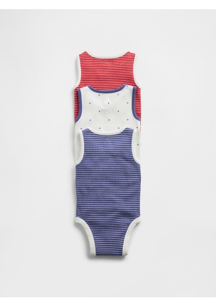 Bebek Çok Renkli Baby First Favorites Tinyrib Kolsuz Bodysuit (3’lü) fiyatları