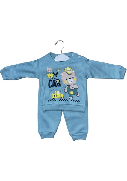 My Car Desenli Erkek Bebek Takımı - Uzun Kollu Sweatshirt ve Pantolon fiyatları