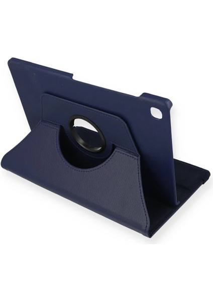 Samsung Galaxy P610 Tab S6 Lite 10.4 Kılıf 360 Tablet Deri Kılıf - Lacivert