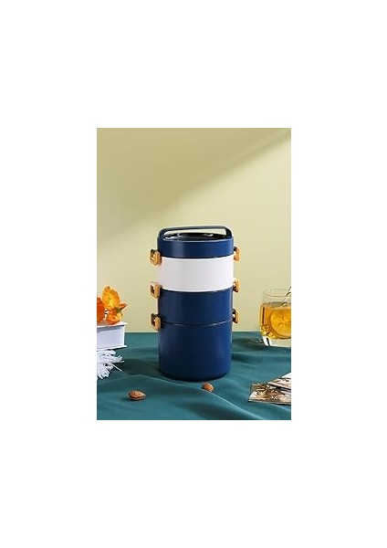 Lunch Box 3 Katlı Büyük Boy 1800 ml Ofis-Okul Için Yeni Nesil Sefer TASI-FFLBOX3KAT1800ML