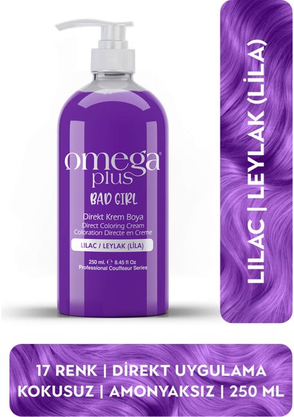 Bad Girl LEYLAK Geçici-Renkli Amonyaksız Saç Boyası 250 ML