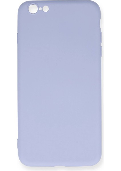 iPhone 6 Plus Kılıf Nano Içi Kadife Silikon - Lila