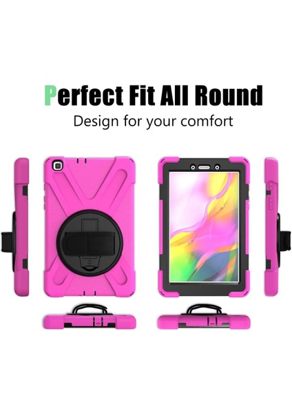 Samsung Galaxy T290 Tab A 8 Kılıf Amazing Tablet Kapak - Pembe modelleri